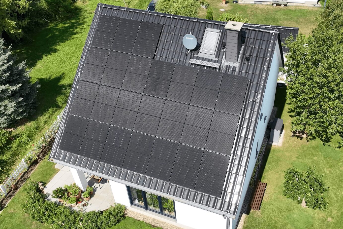 Sektorkopplung PV-System mit Speicher, E-Ladestation und Wärmepumpe